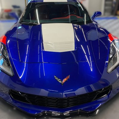 Blue Corvette Exterior